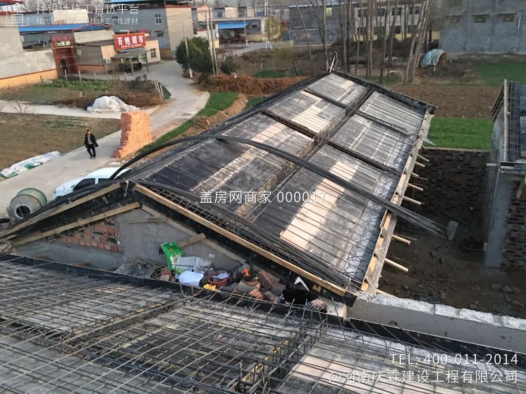 【施工队案例】河南许昌一层中式三合院施工-15