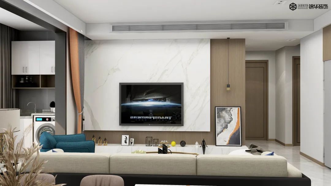熙棠府现代简约三室两厅设计丨锦华装饰-25
