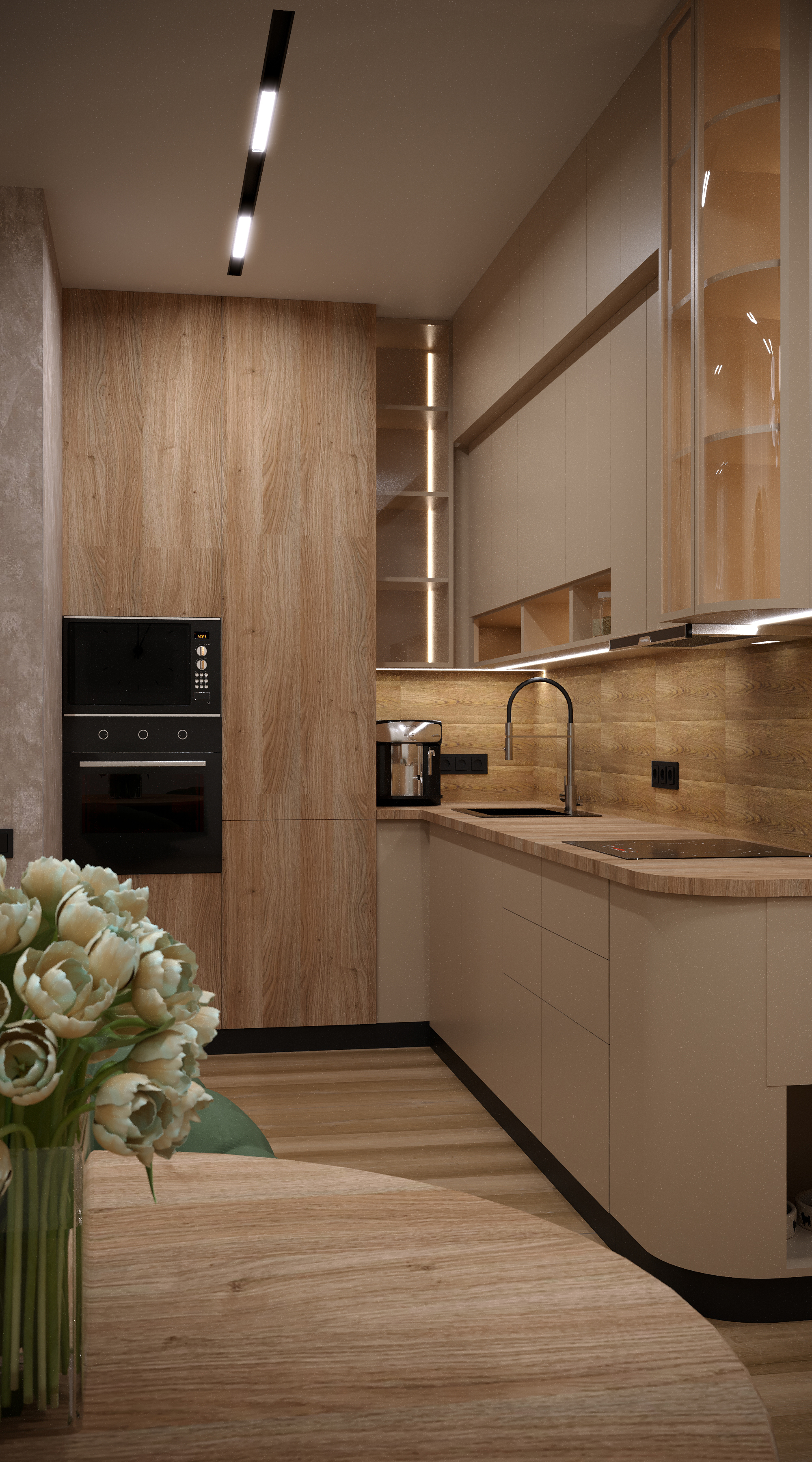 Flat project for the family with a teenager-4