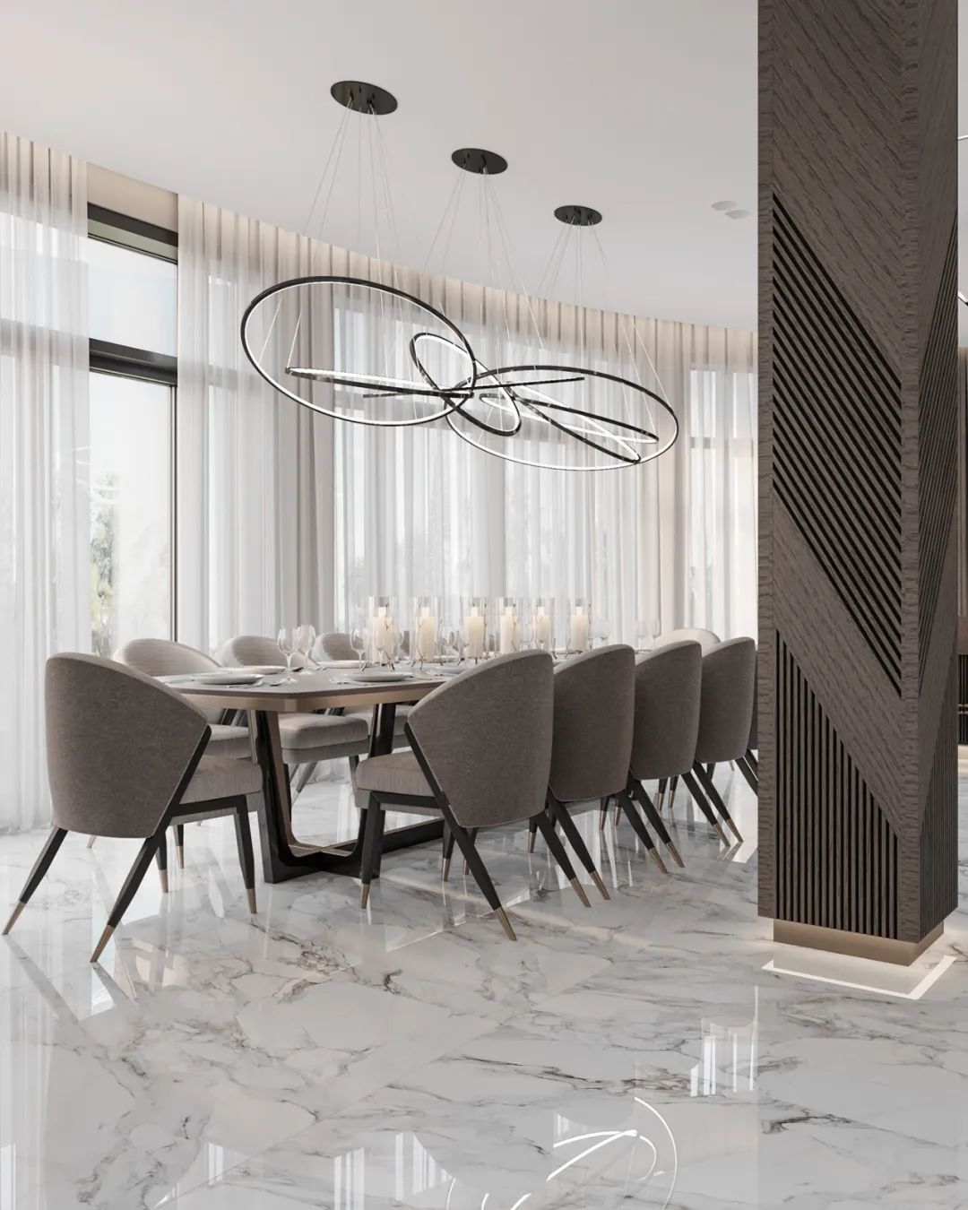 阿塞拜疆巴库现代轻奢公寓设计丨Aytan Guliyeva-11