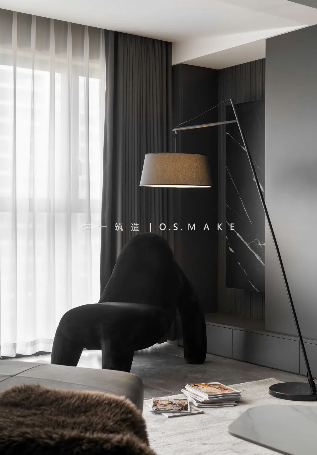 暗黑风独居空间 · 重庆融创壹号院的个性家居设计丨中国重庆丨空一筑造 | O.S.MAKE-16