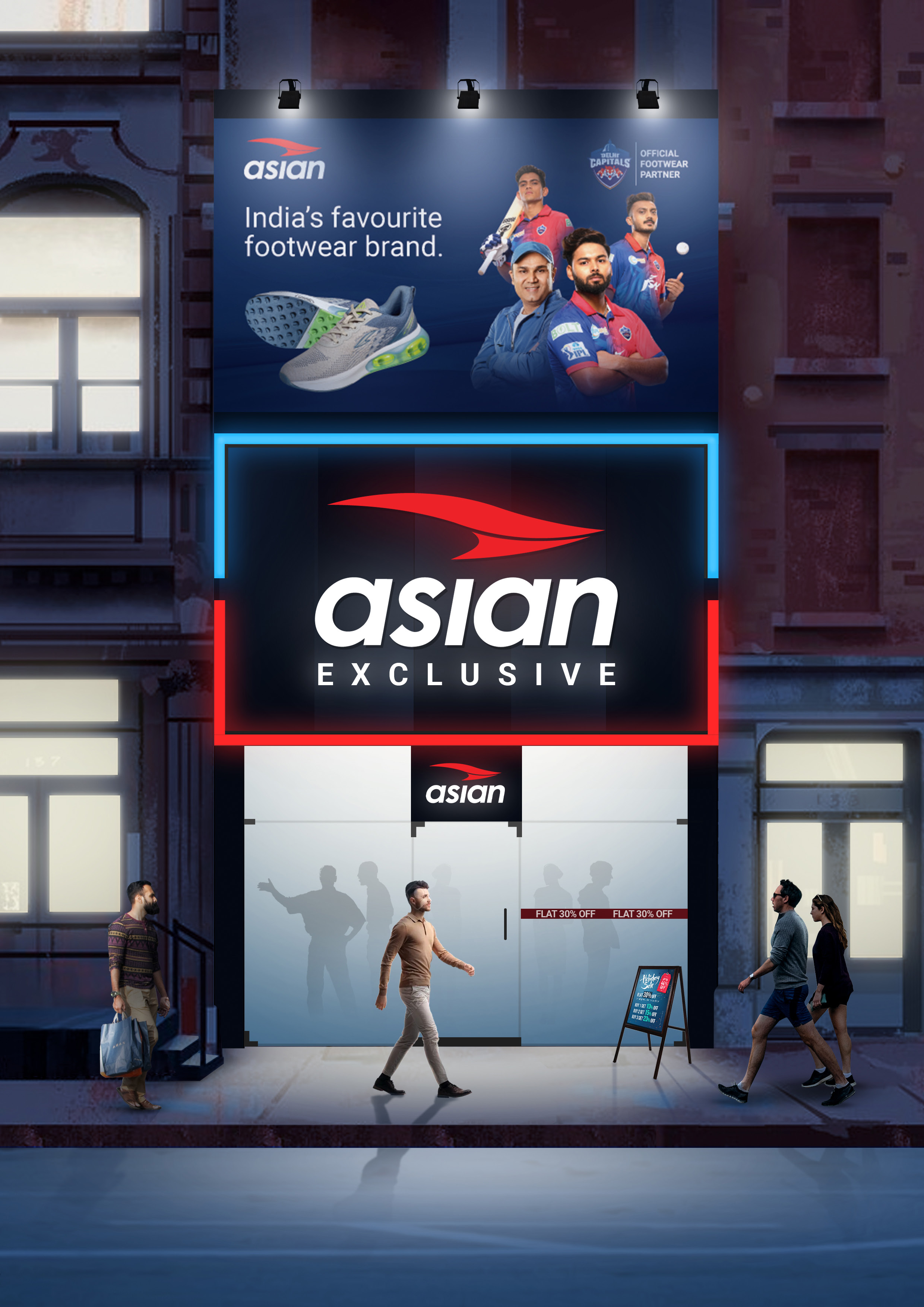 Asian Footwears独家品牌门店设计丨印度-0