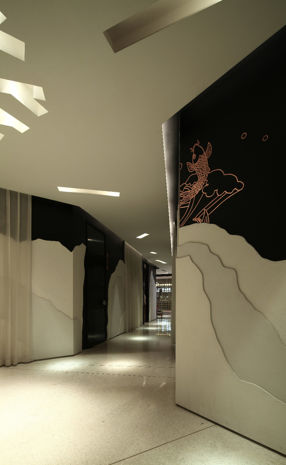 谷朴东北菜馆 | 简约黑白灰，打造健康餐饮空间-8