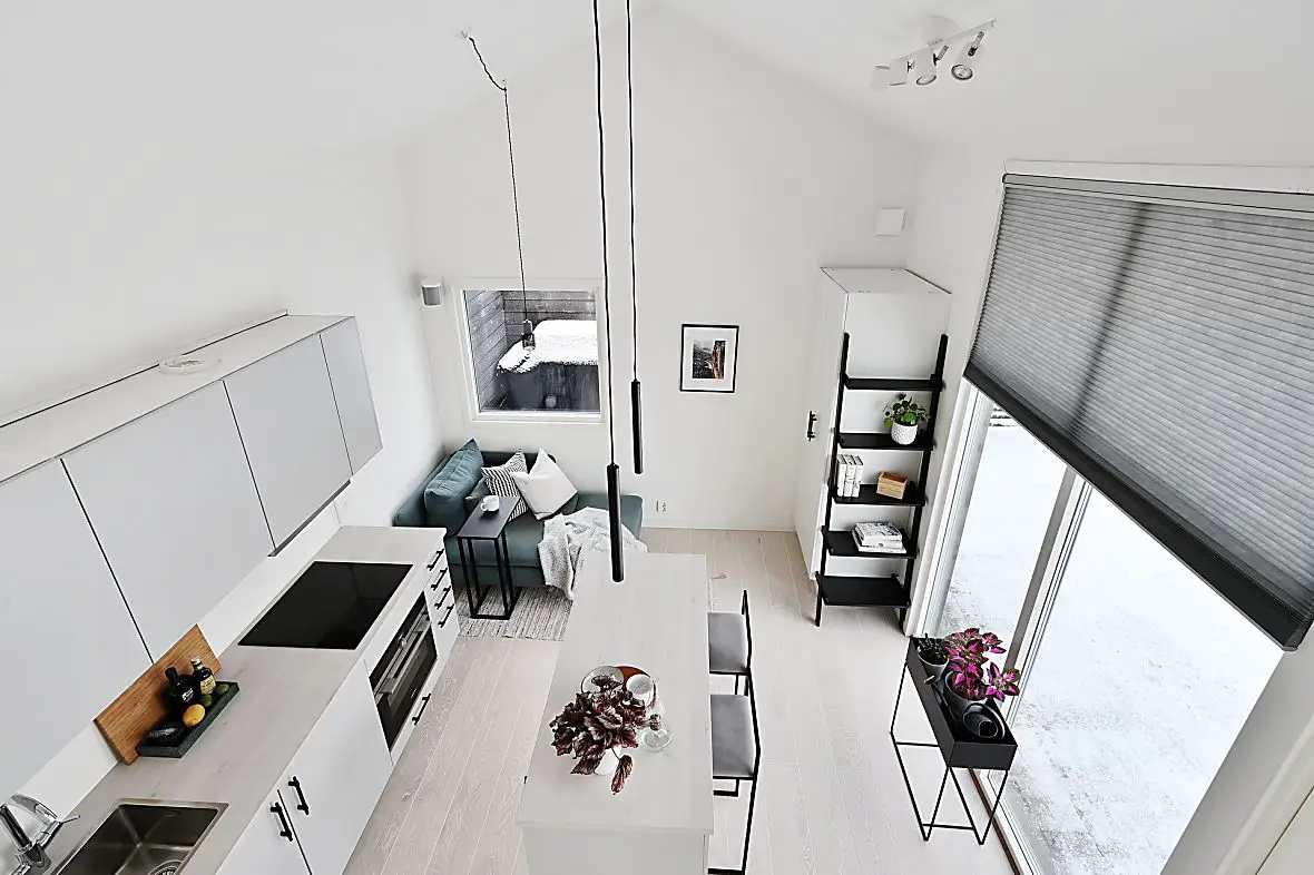 瑞典 28m2 木质迷你屋的极简设计魅力-3