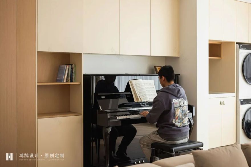 128㎡现代原木|砚书岁月,筑雅居栖自然。-18