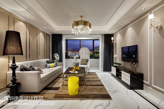 山西金域王府142平米样板间装修案例丨中国山西丨伊派室内设计（硬装）,伊派软装设计（软装）-16