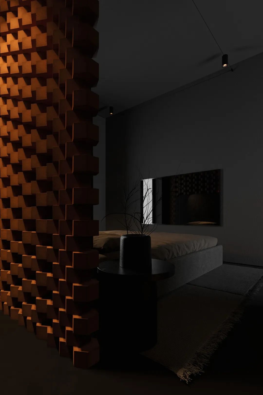 高级黑,极简空间的艺术魅力丨Igor Sirotov-44