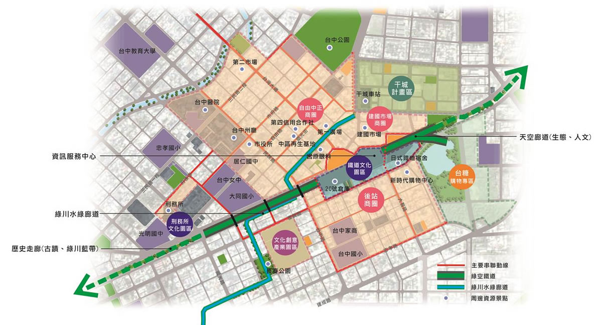 台中绿空铁道1908（台中绿空铁道轴线计划）丨中国台中丨Mecanoo,上典景观,谢文泰建筑师事务所-10