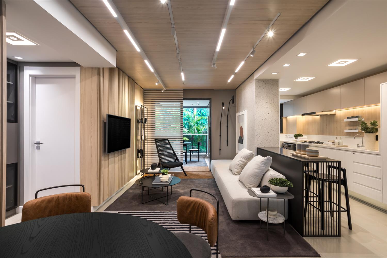 巴西 Bless 公寓 | 木质设计打造温馨居住空间-2