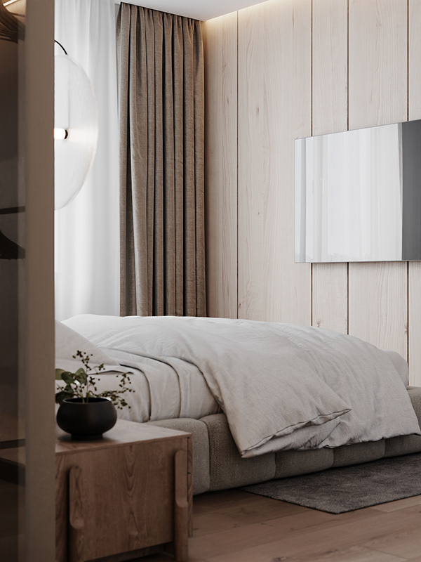 96.61㎡简约风公寓设计 回归家的质朴与纯粹            
            -31