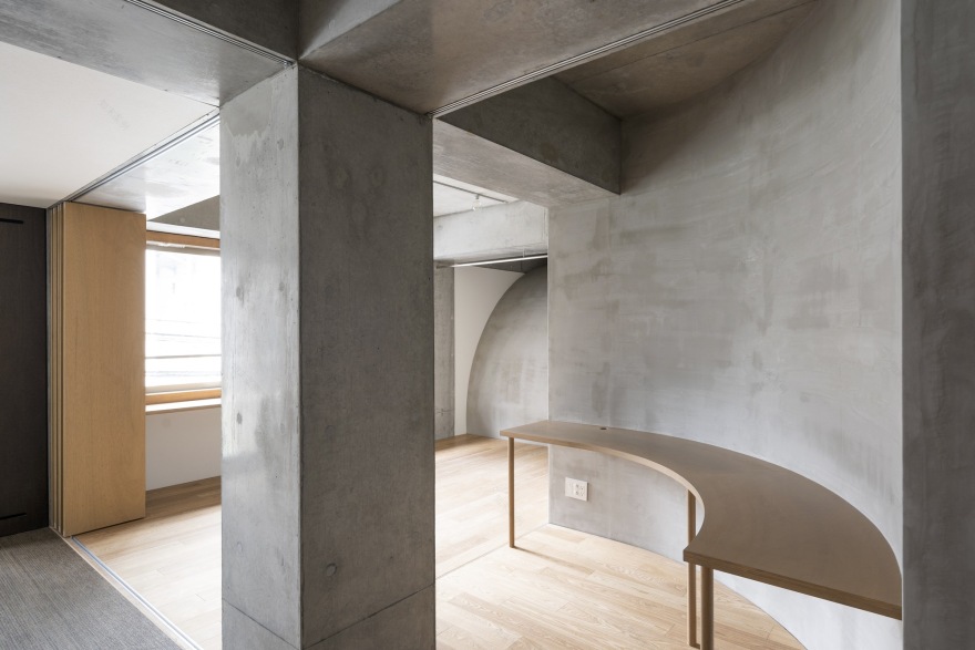 三日月坂公寓丨日本东京丨Hiroyuki Ito Architects-14