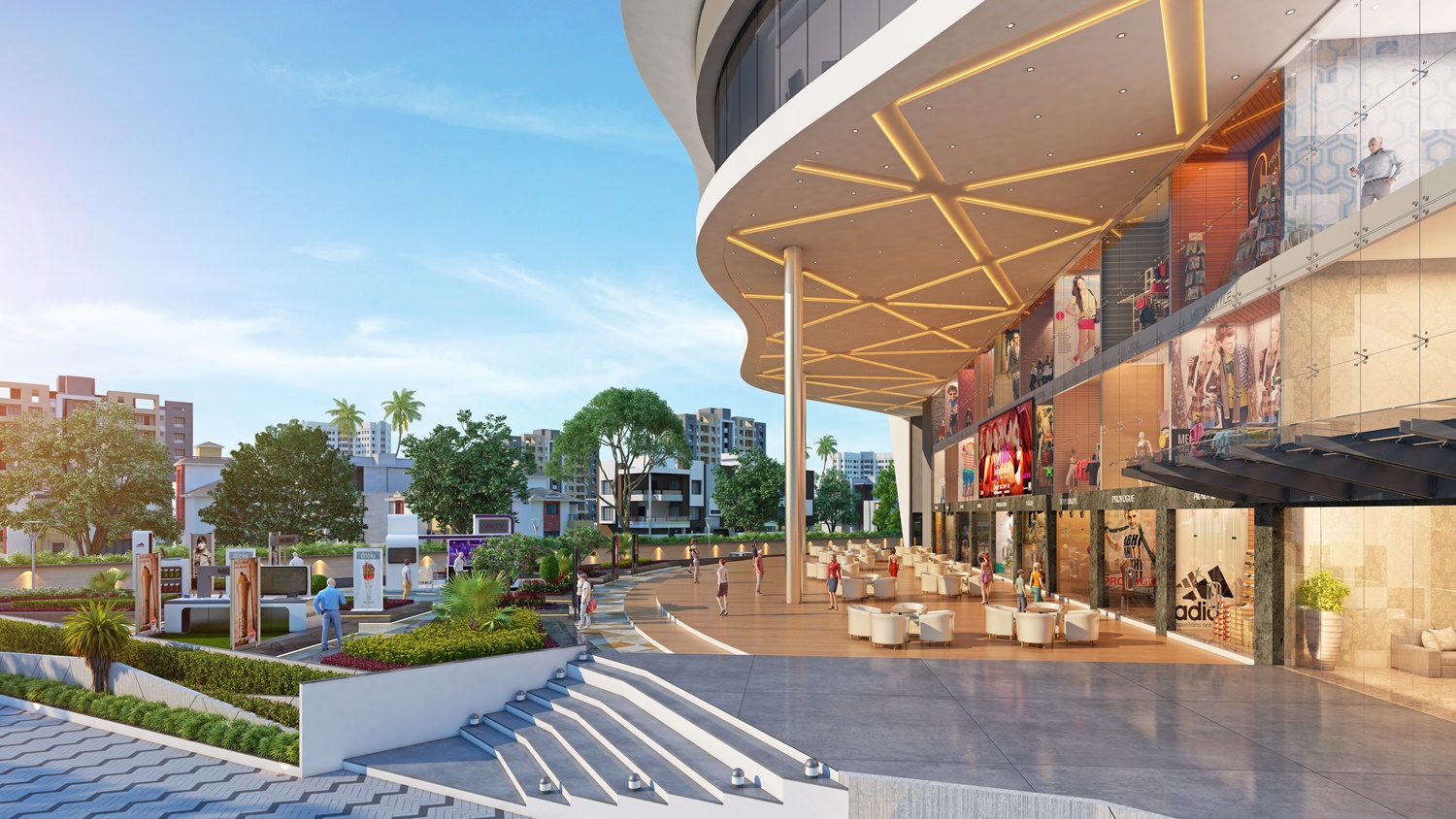 3D 建筑设计师打造的多功能商业空间-8