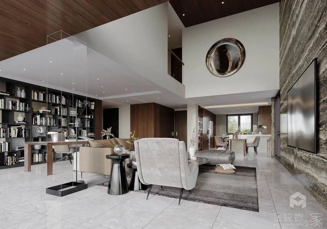 月亮湾现代风别墅丨金螳螂家三明店-0