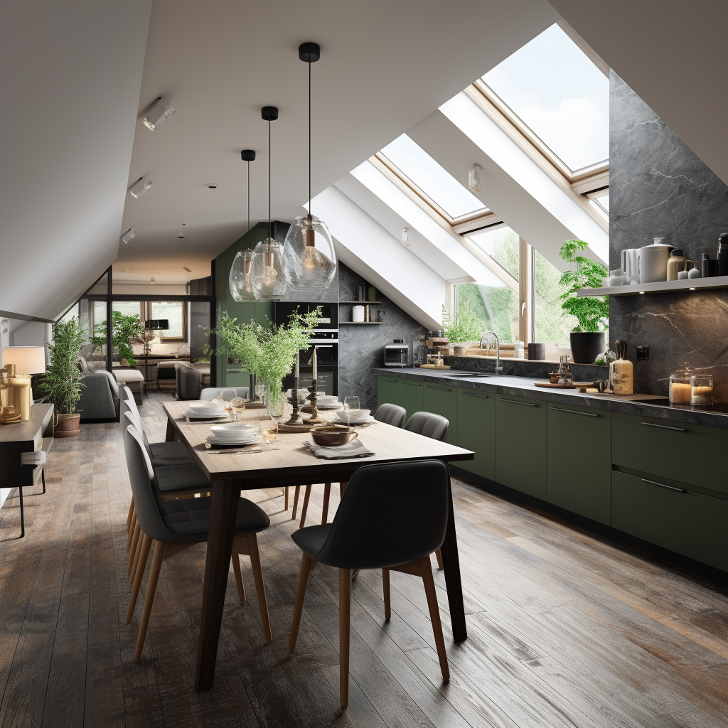 自然韵味:森林意象下的璀璨厨房-13