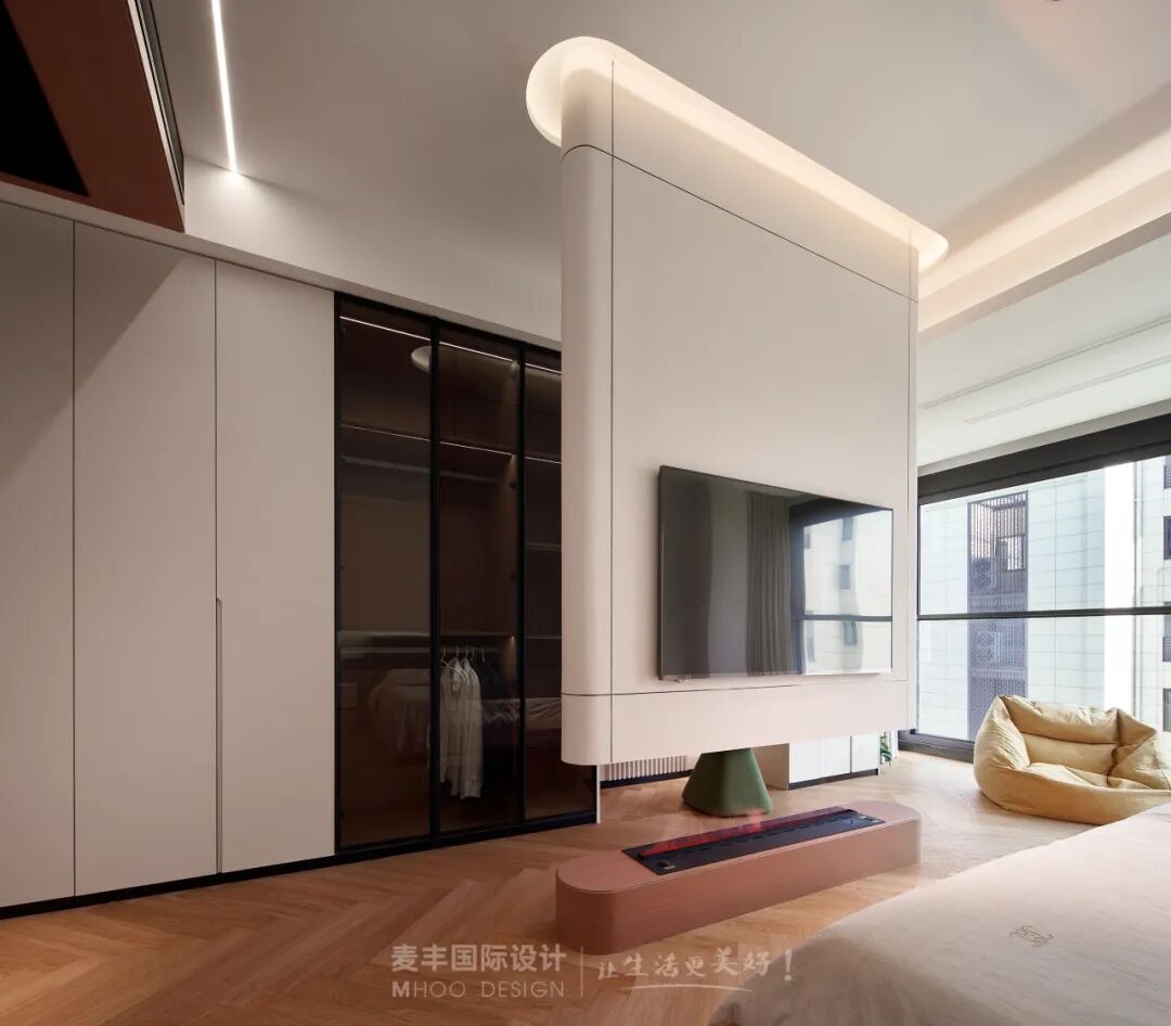 MHOO|禧瑞江南200㎡现代风：每一处留白都盛着生活的诗意-44