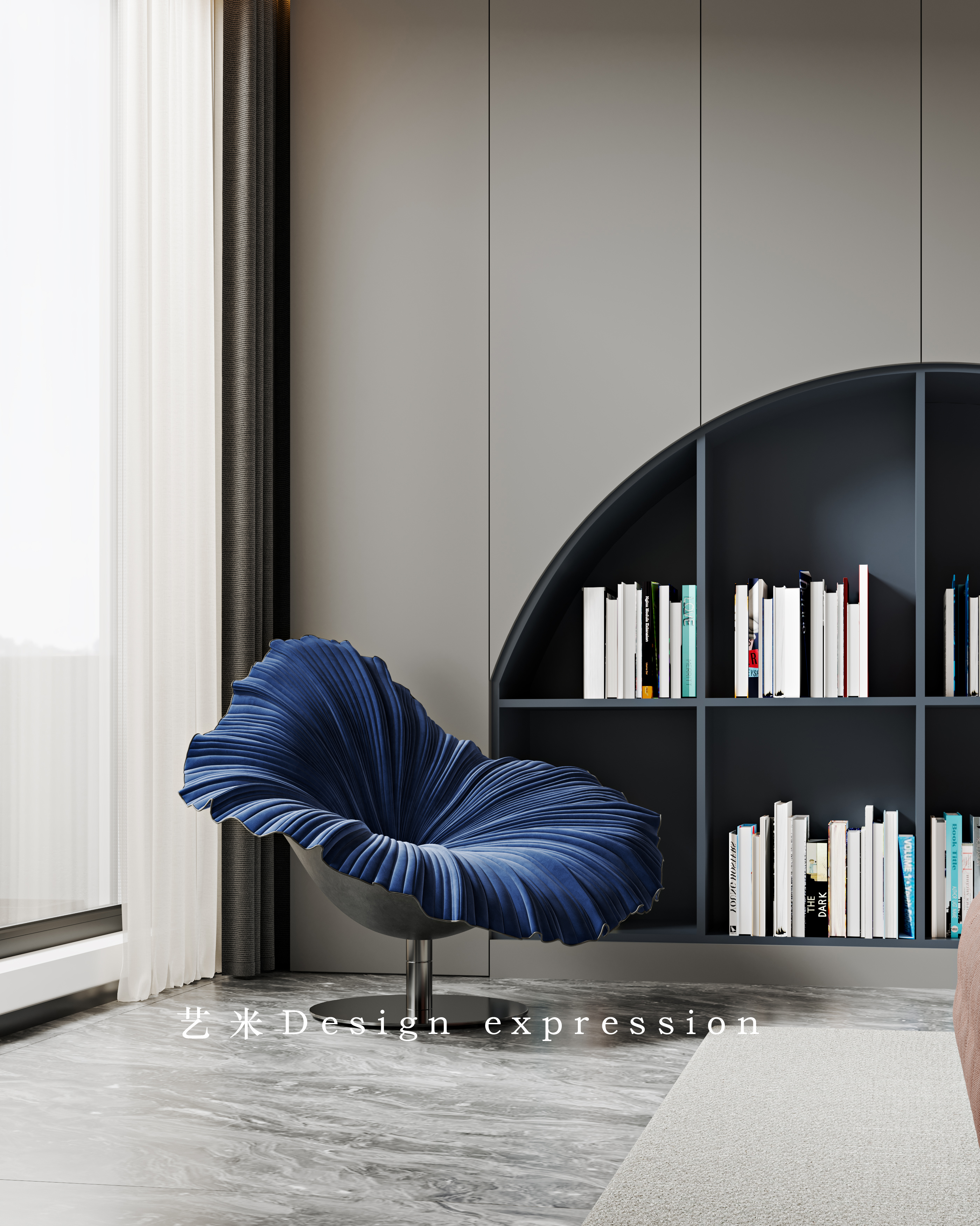 轻奢别墅-艺米效果图-12