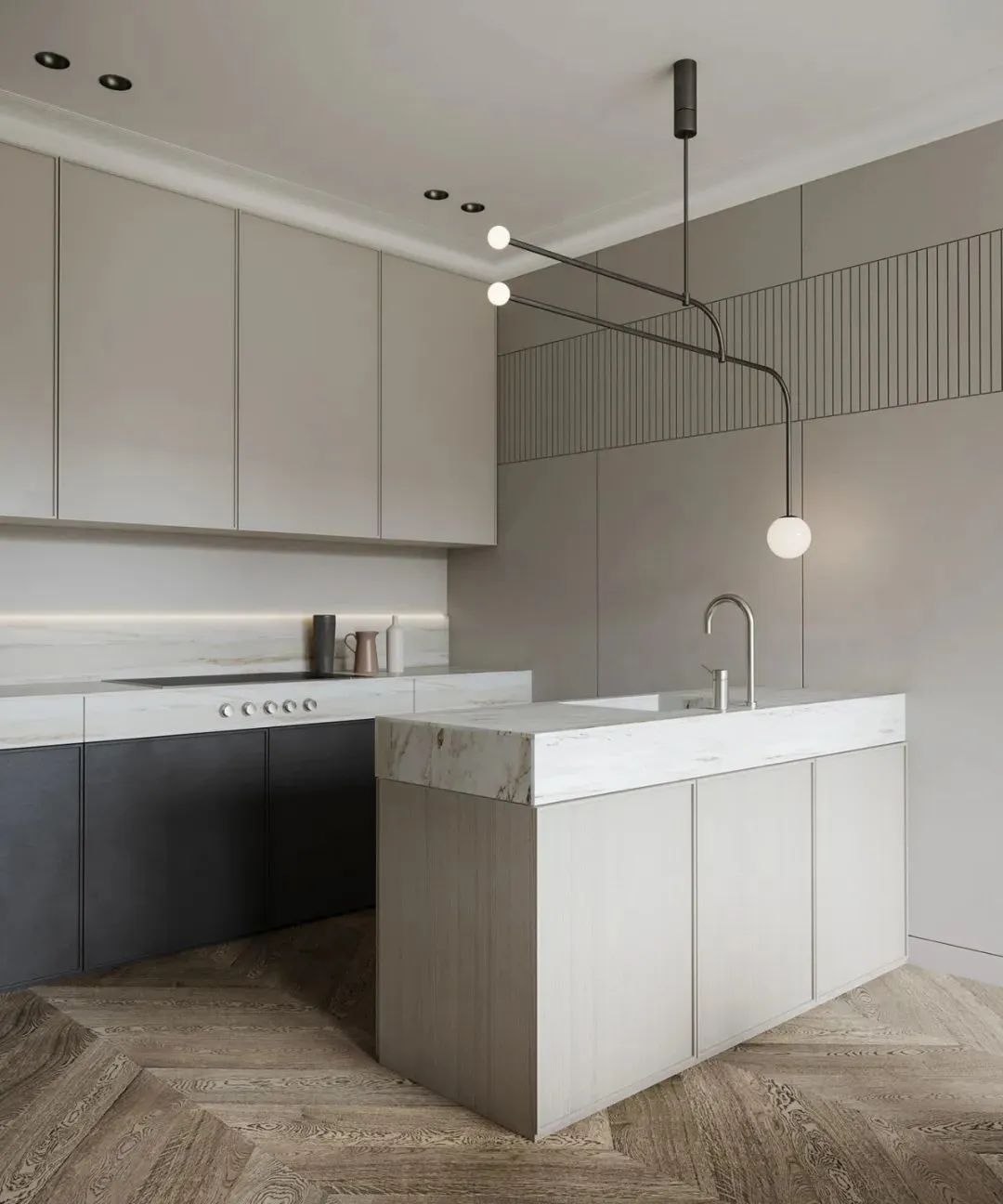 105㎡现代简约风住宅设计丨俄罗斯圣彼得堡丨Lizaveta Kuzmenka-19