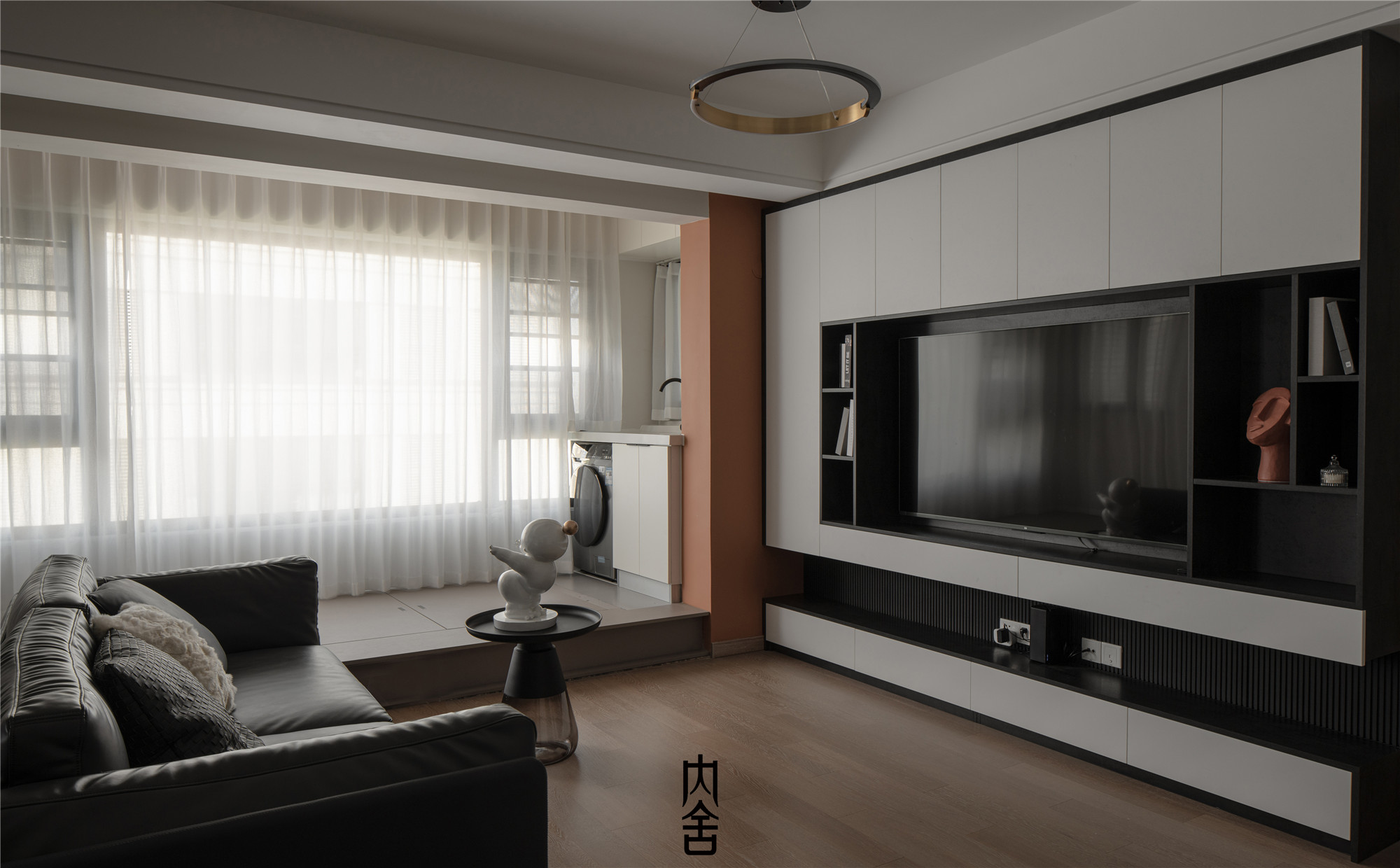 黑白灰简约住宅丨内舍软装陈书萧-12