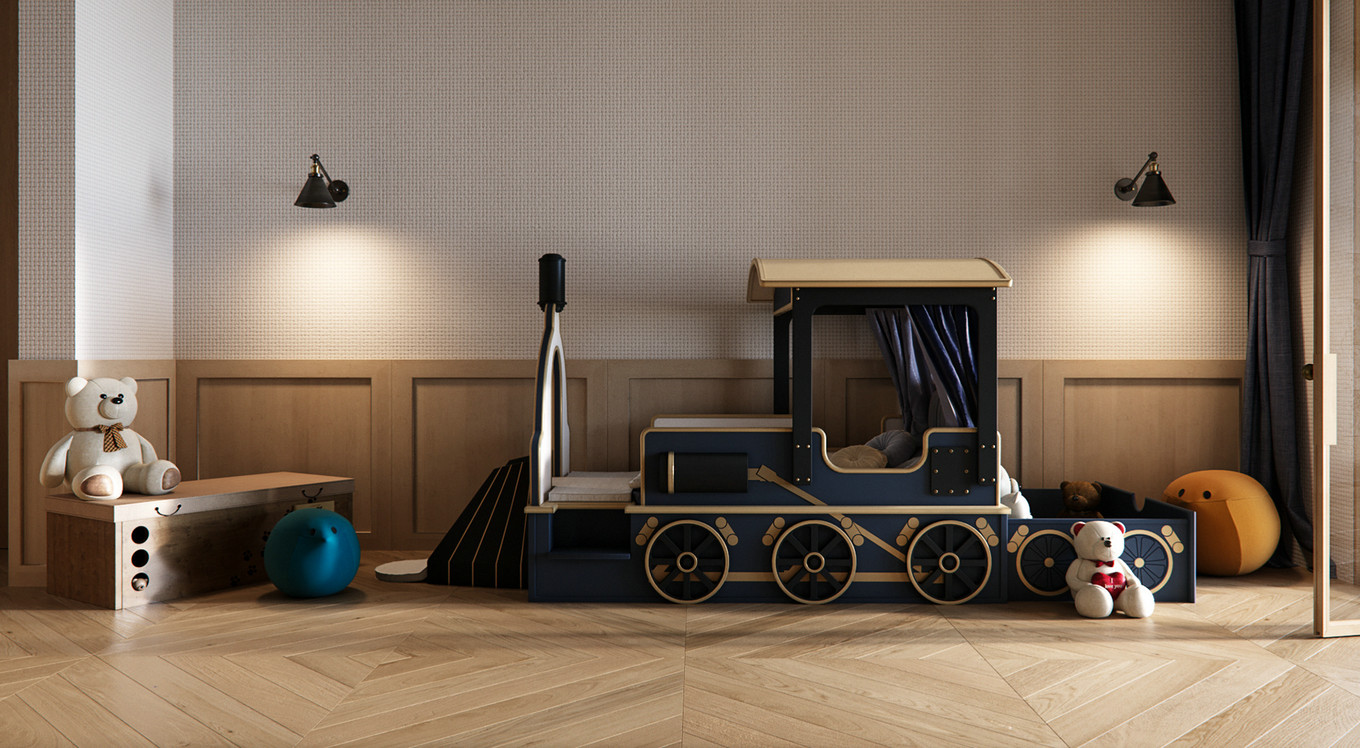 现代简约线条感别墅设计-21