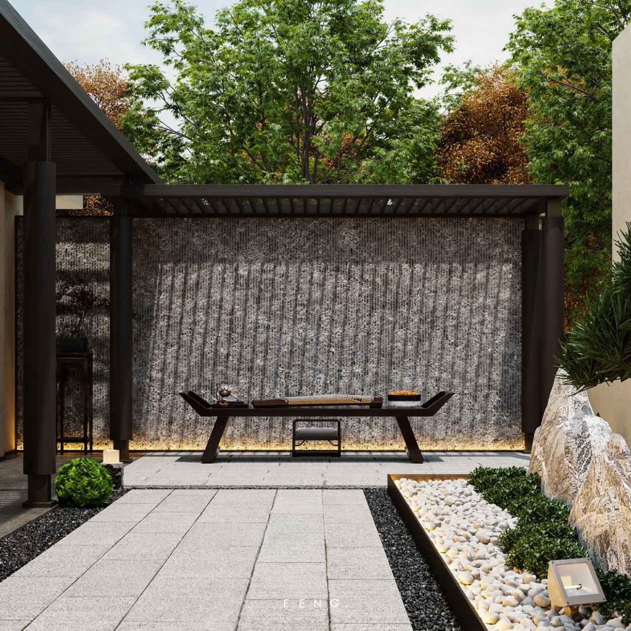 现代中式·总裁府邸 · 卓越海畔山复式样板房丨中国中山丨锋 FENG.-58