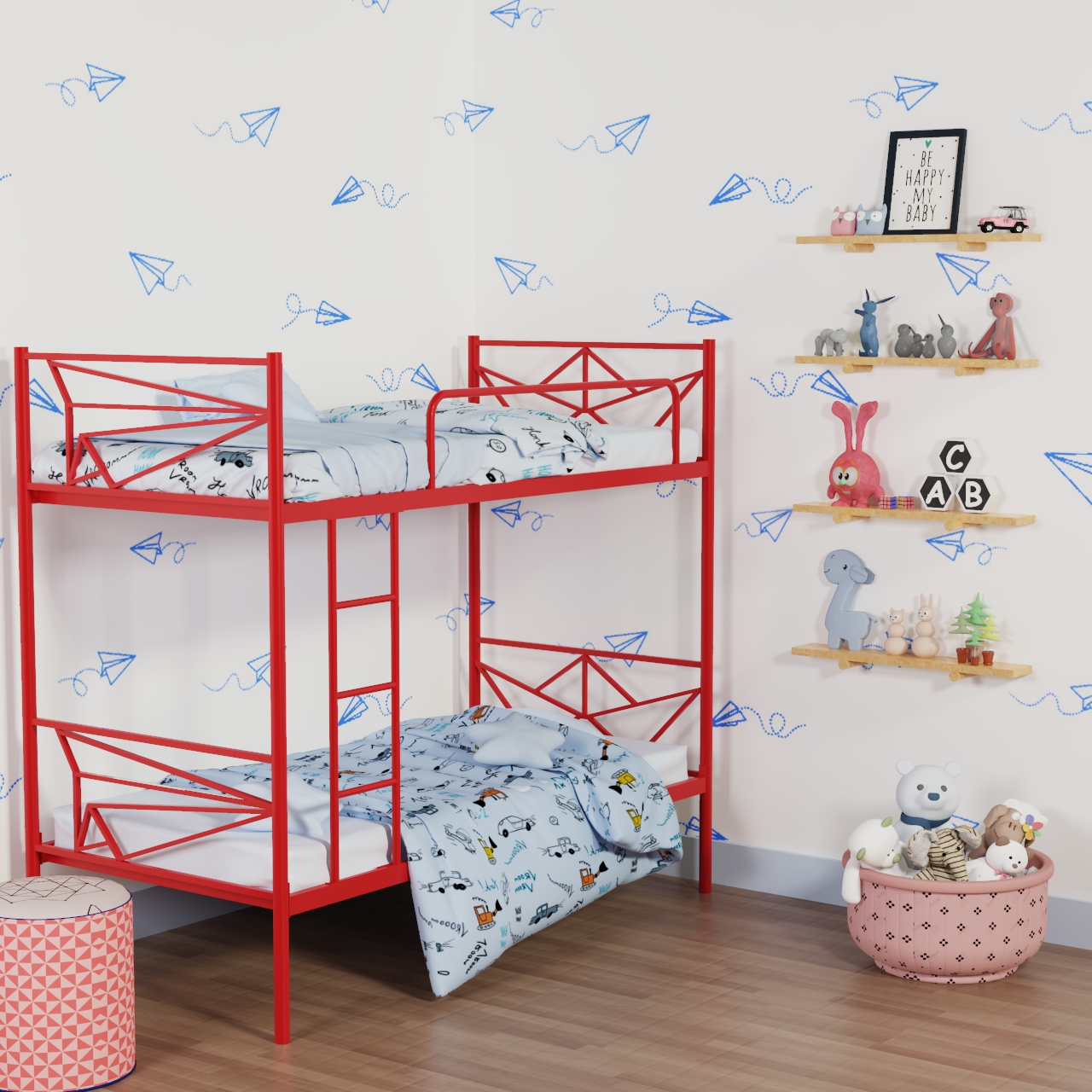 折纸金属双层床设计丨FurnitureKraft International-3