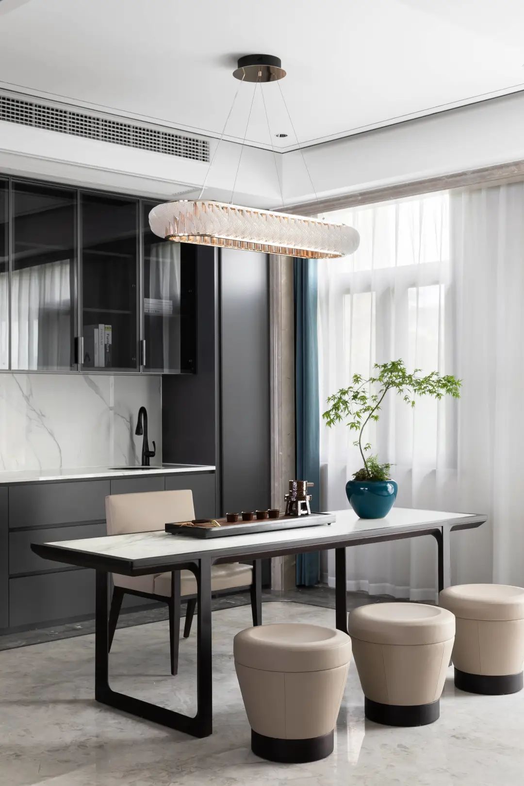 杭州私宅 · 现代东方韵味的诗意空间丨中国杭州丨意墅空间设计-35