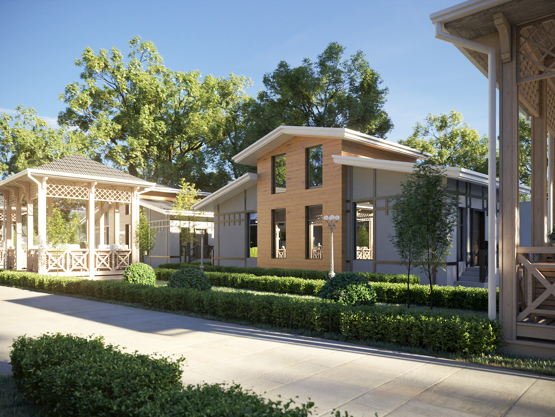 Hotel cottage and landscape design-4