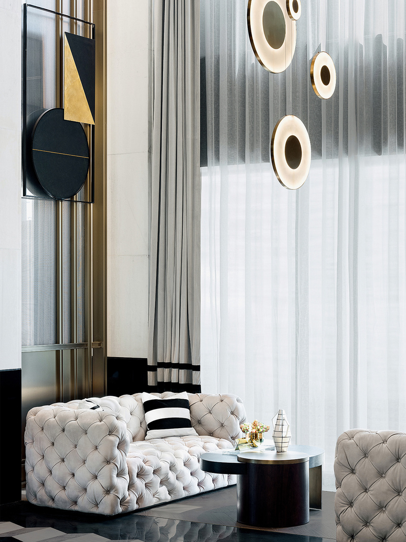 武汉越秀星云销售中心 | 复古摩登空间艺术呈现-26