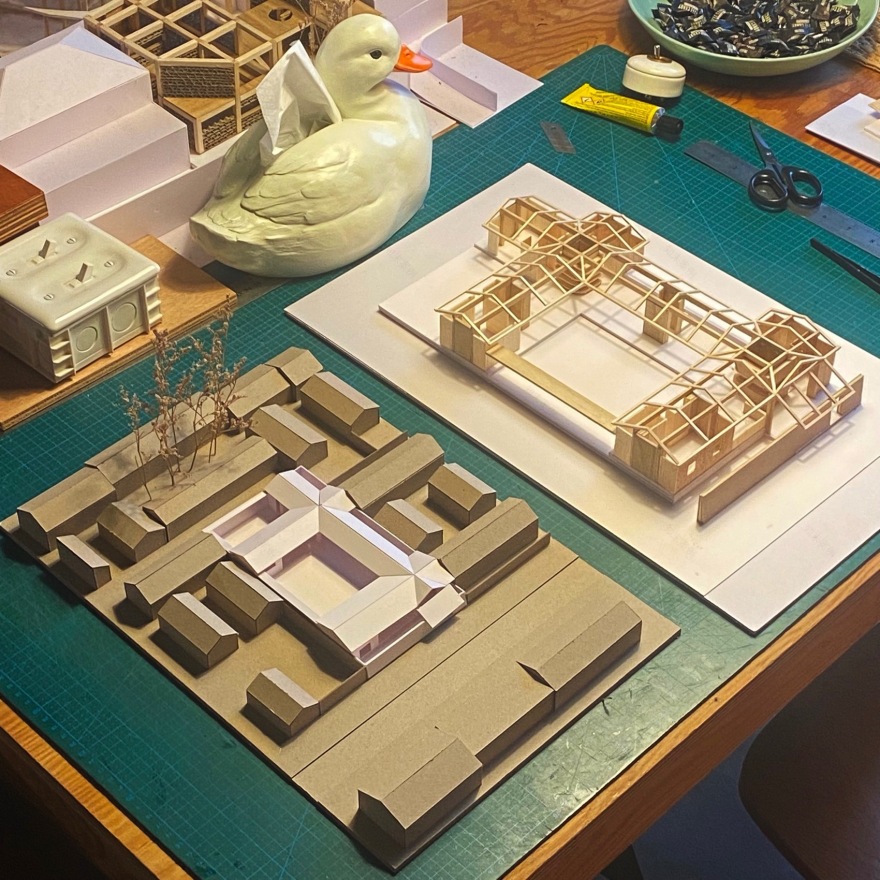 十字交叉之家 – 一朵屋面下的安顿与穿梭丨中国北京丨察社办公室-35