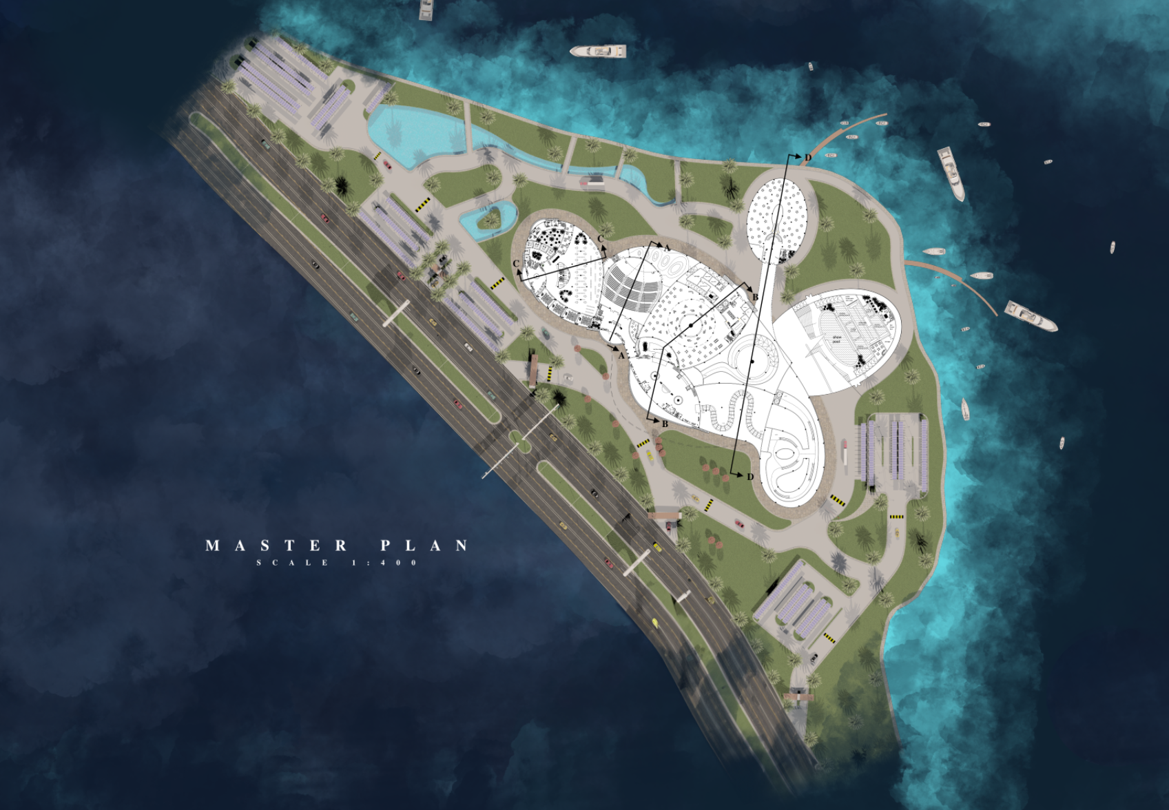 海蓝宝石毕业设计丨埃及丨埃及科技大学建筑系-19