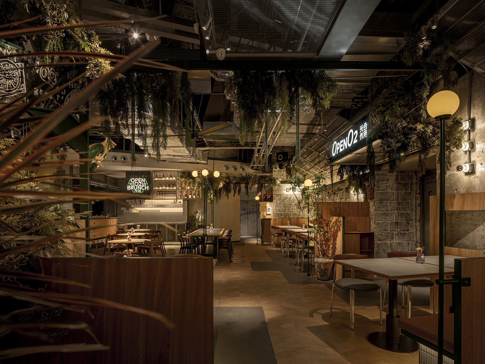 OPEN O2光合作用西餐厅丨中国沈阳丨甲板设计-17