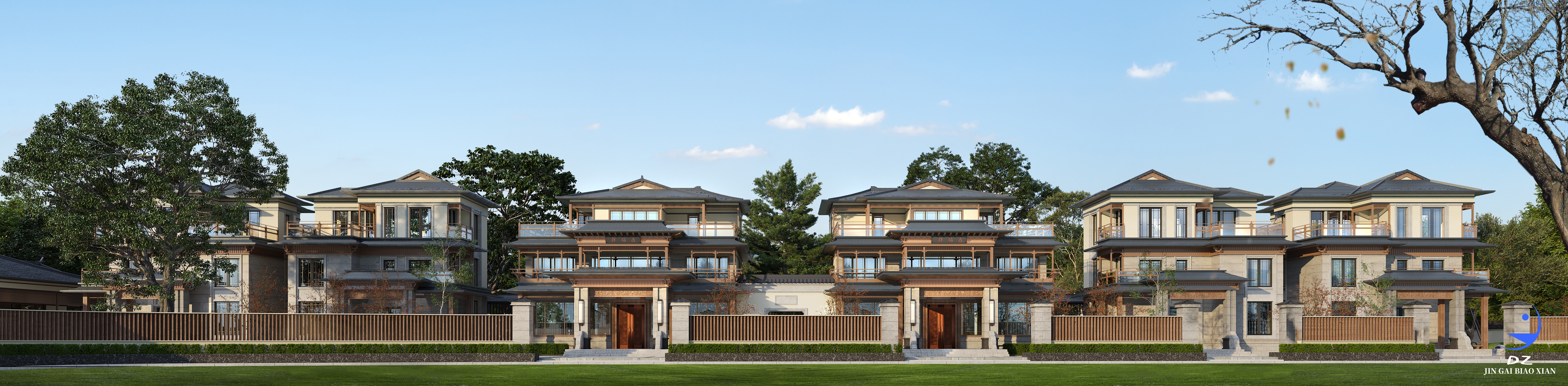 近期的民宿 别墅外立面表现-3