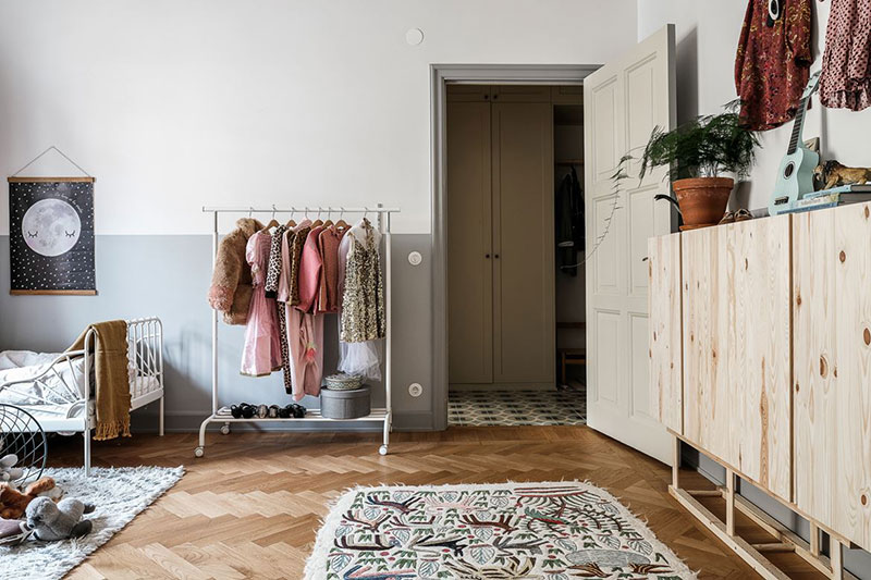 绿色调的斯堪的纳维亚公寓设计-23