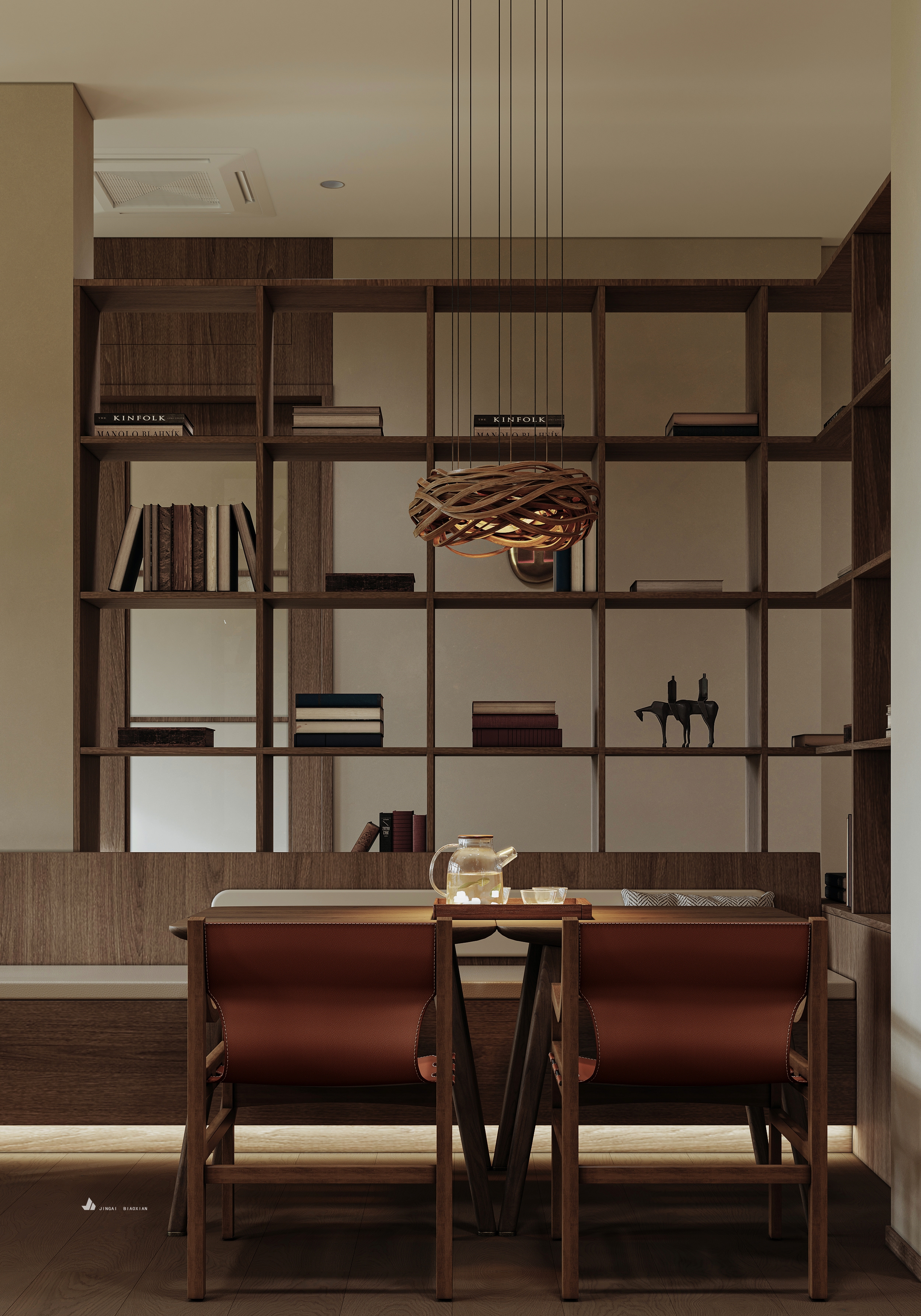 1W 茶室设计 | 简约中式风，演绎现代茶文化-1