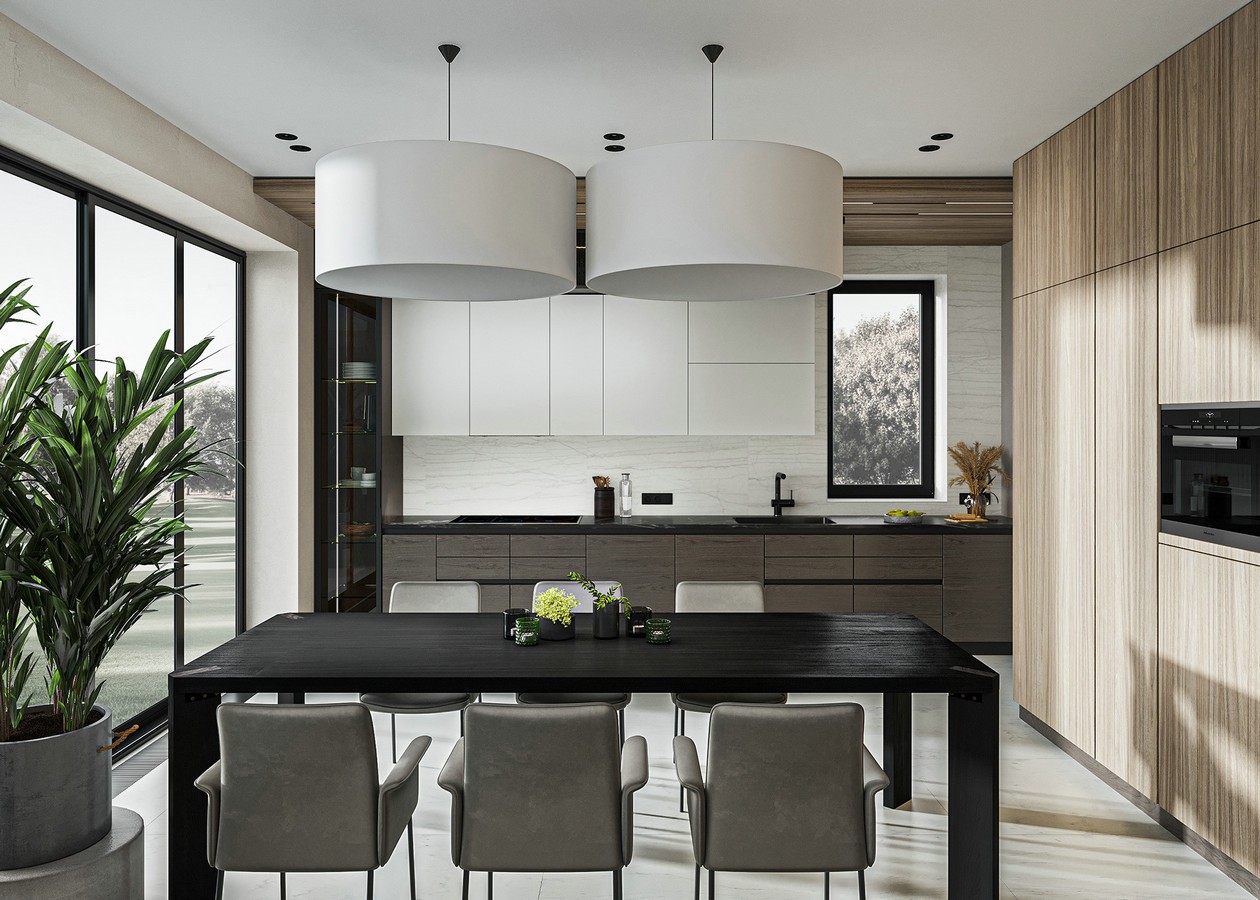 200㎡简约风公寓 优雅治愈的现代美学-5