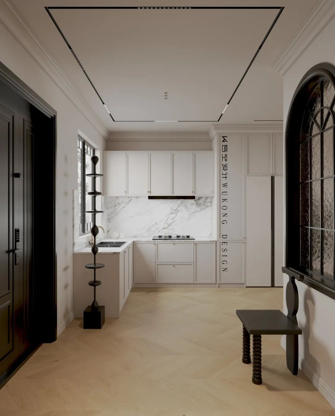 南京玖溪桃花源的法式浪漫家居设计丨中国南京丨吾空空间设计-12