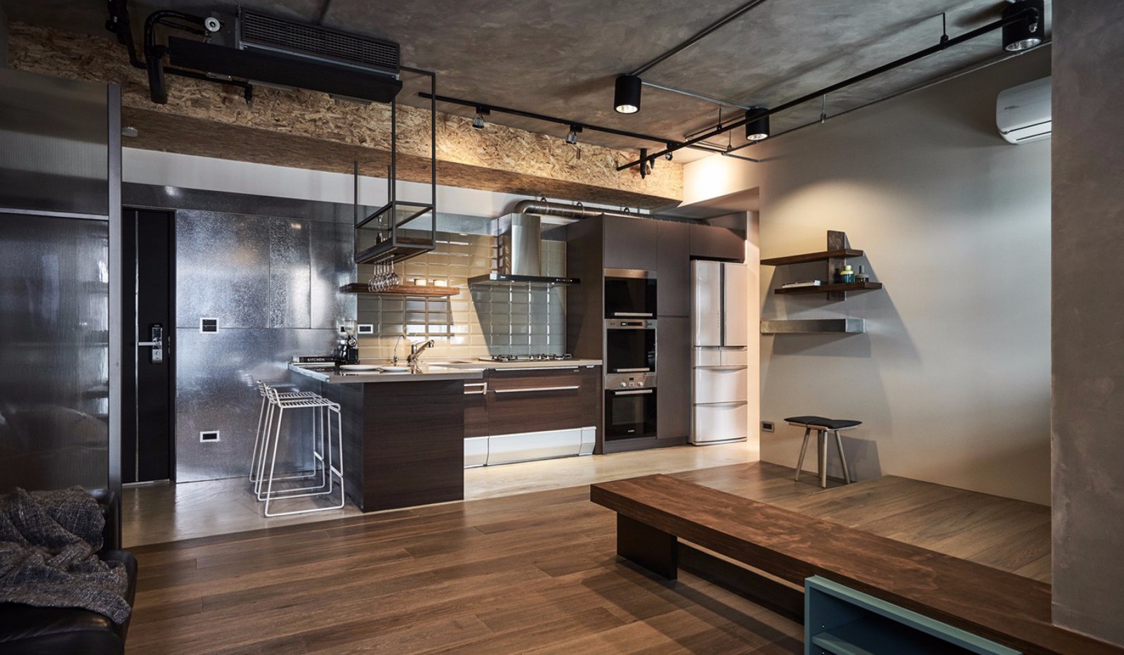 现代工业感公寓设计-6