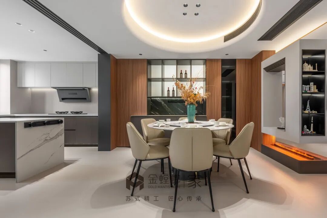 「金螳螂家泗阳店」190㎡意式风|理性优雅的美学-48