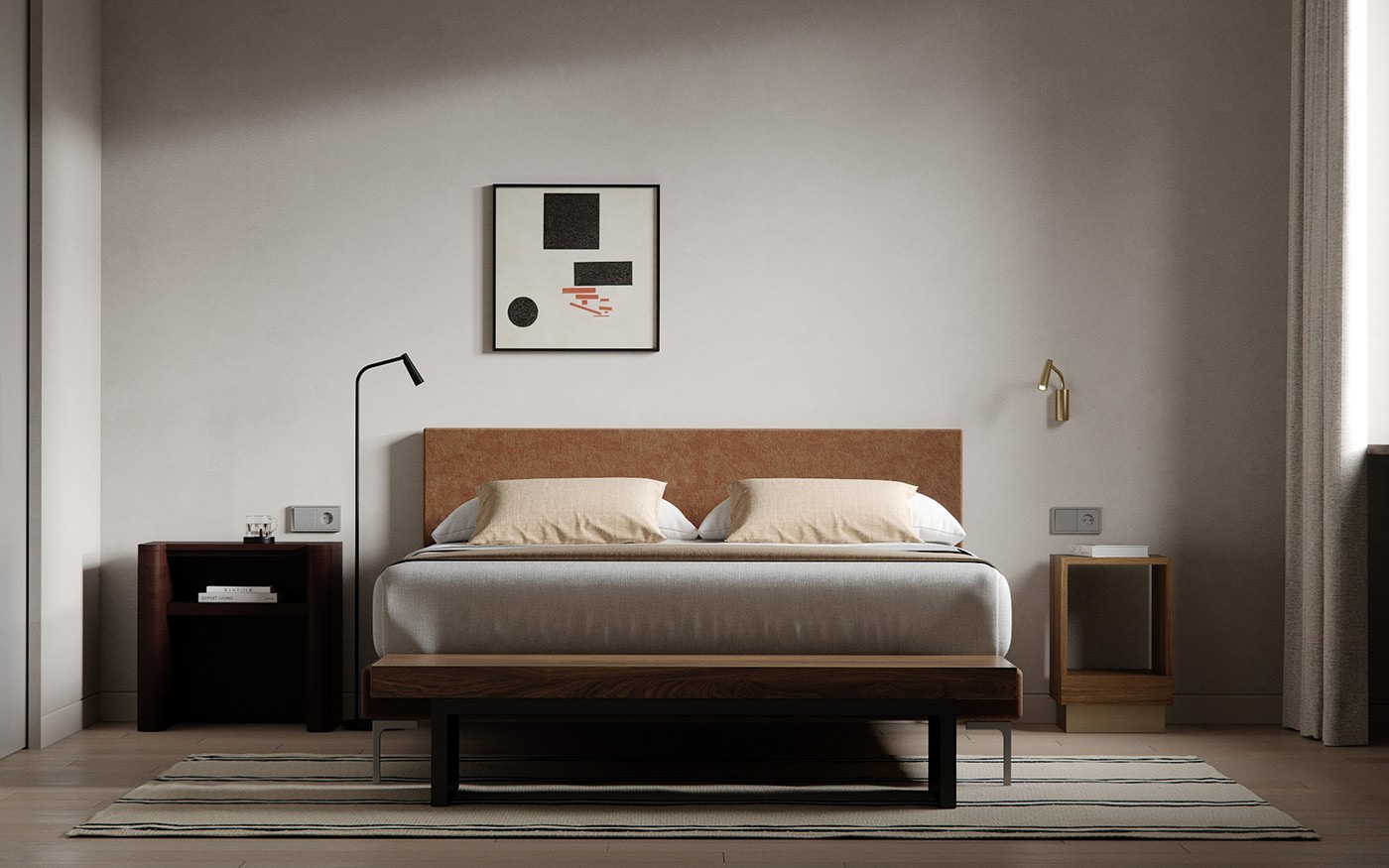 中性色系公寓设计  不一样的设计感-18