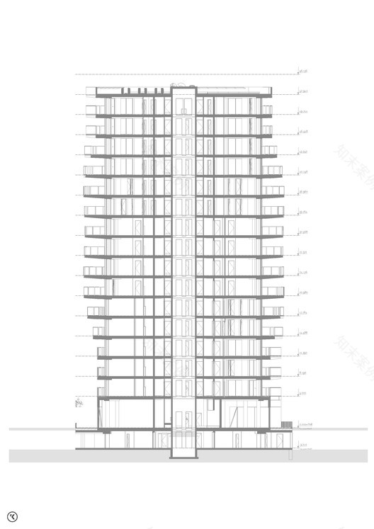 荷兰曼哈顿城市住宅大楼丨Kern Architecten-23