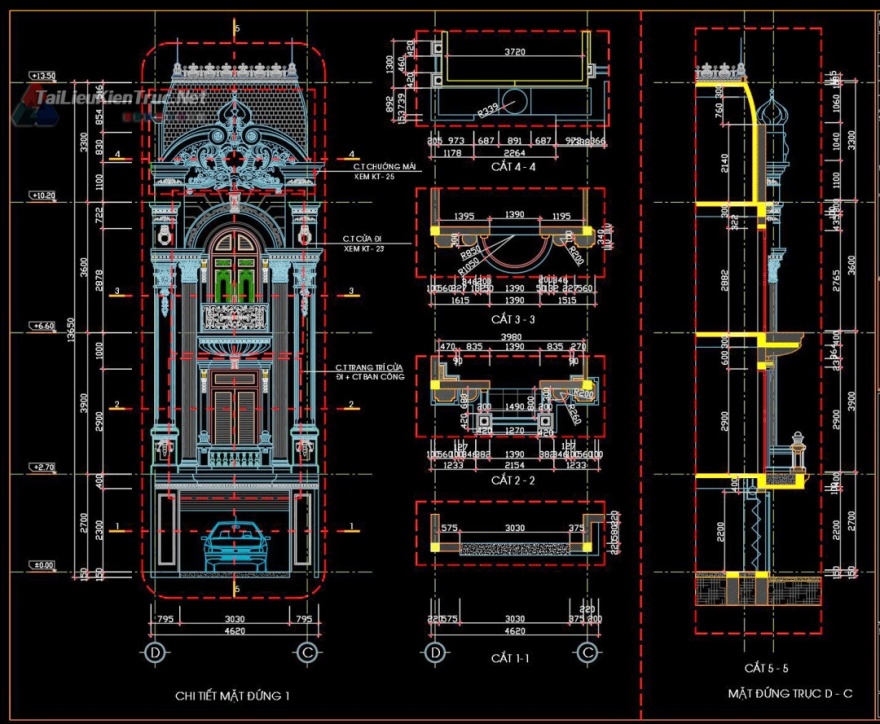 别墅古堡3层新古典设计方案(10·22m)-50