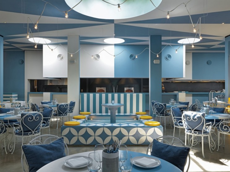 印尼 Da Maria 餐厅  现代餐饮空间诠释水磨石与金属之美-14