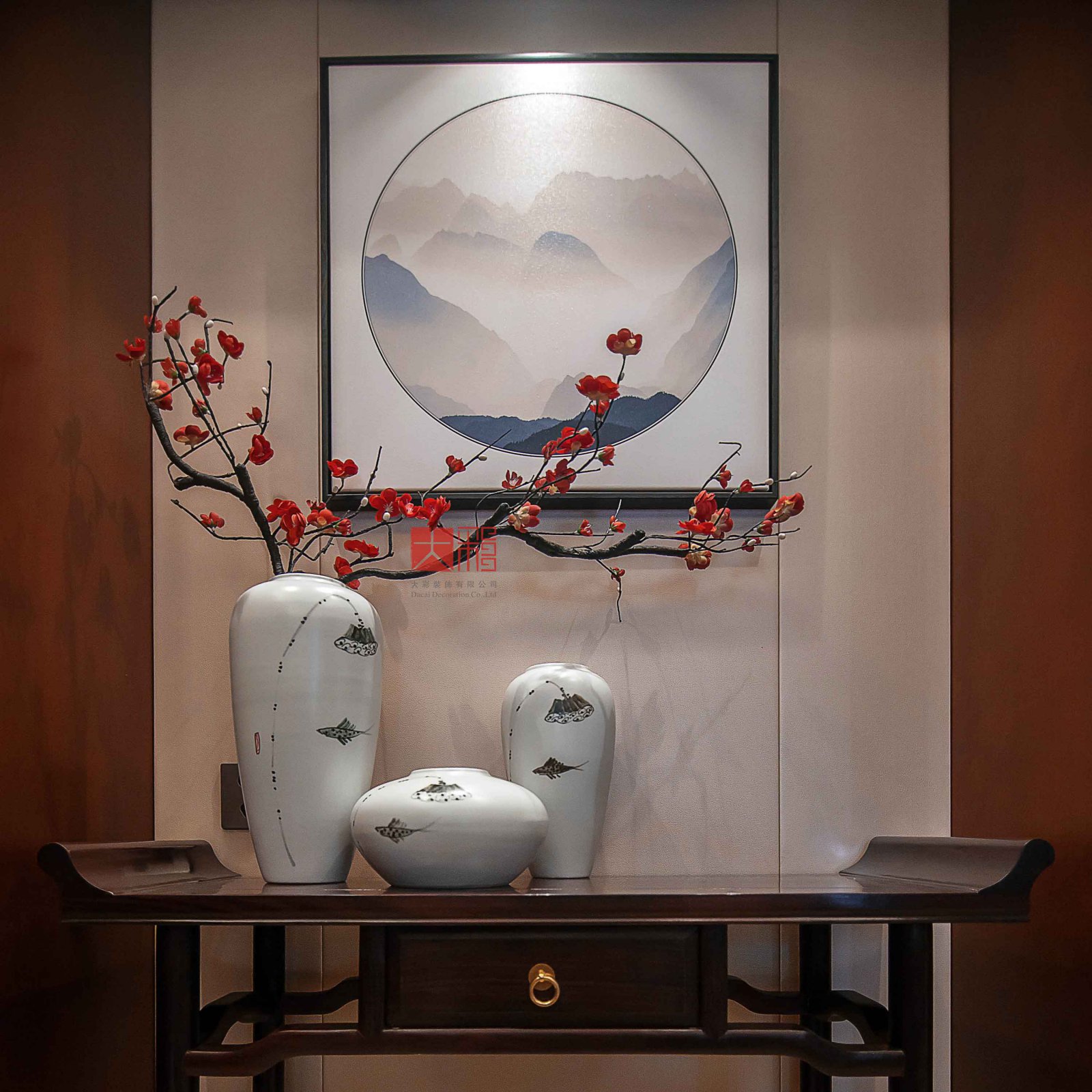 御景豪庭新中式住宅  大彩装饰-6