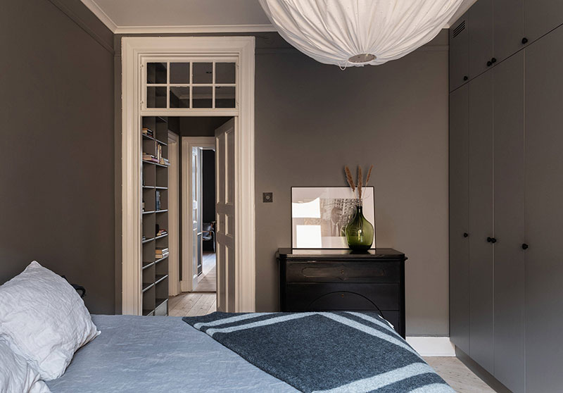 斯德哥尔摩 84 平米魅力暗色调公寓-15