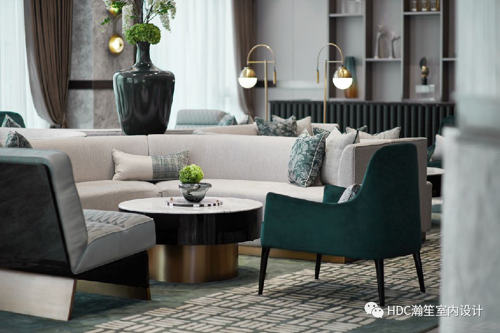 优雅 Art Deco,金为·潇湘锦城销售中心的流动盛宴-24