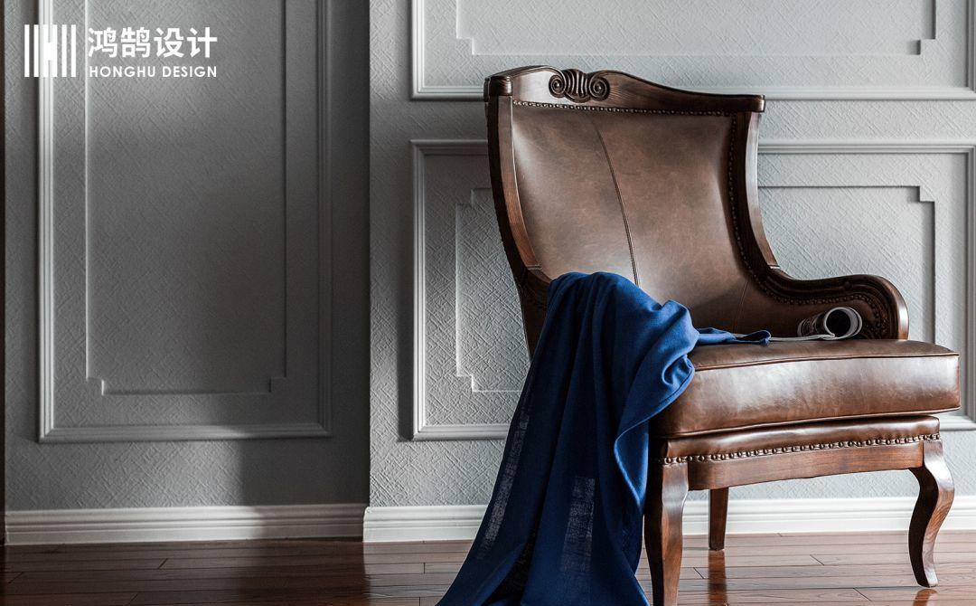 绍兴鸿鹄设计丨别墅优雅流年,温暖美式空间-0
