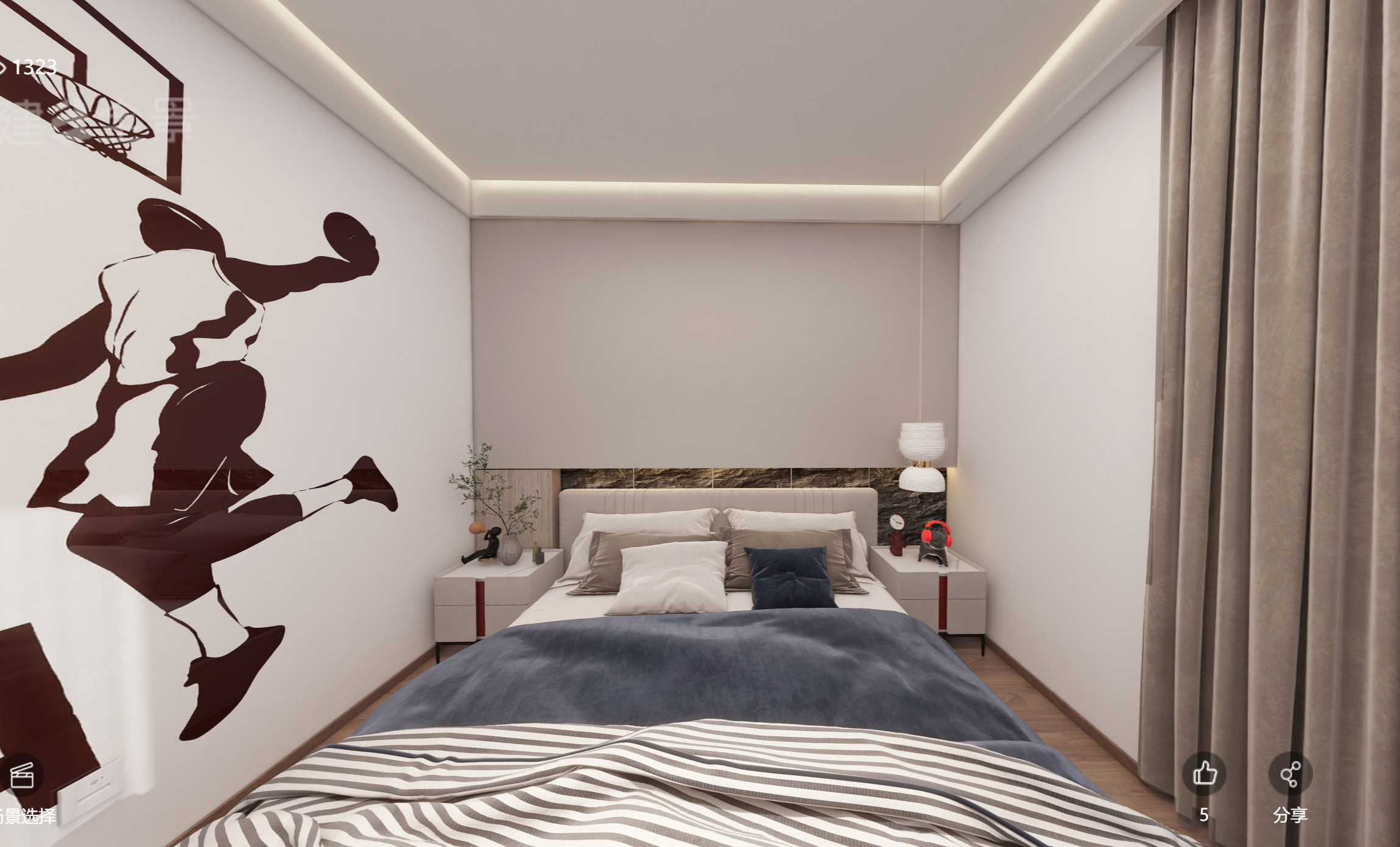 别墅全案设计（高层住宅样板房）-29