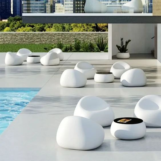 夏日庭院泳池设计，享受清凉的度假氛围-9