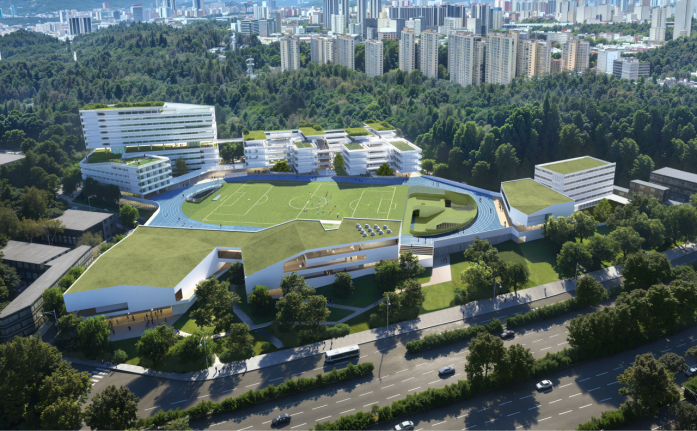 案例分享：深圳第三十二高级中学设计-自然与学习交融的聚落校园-2