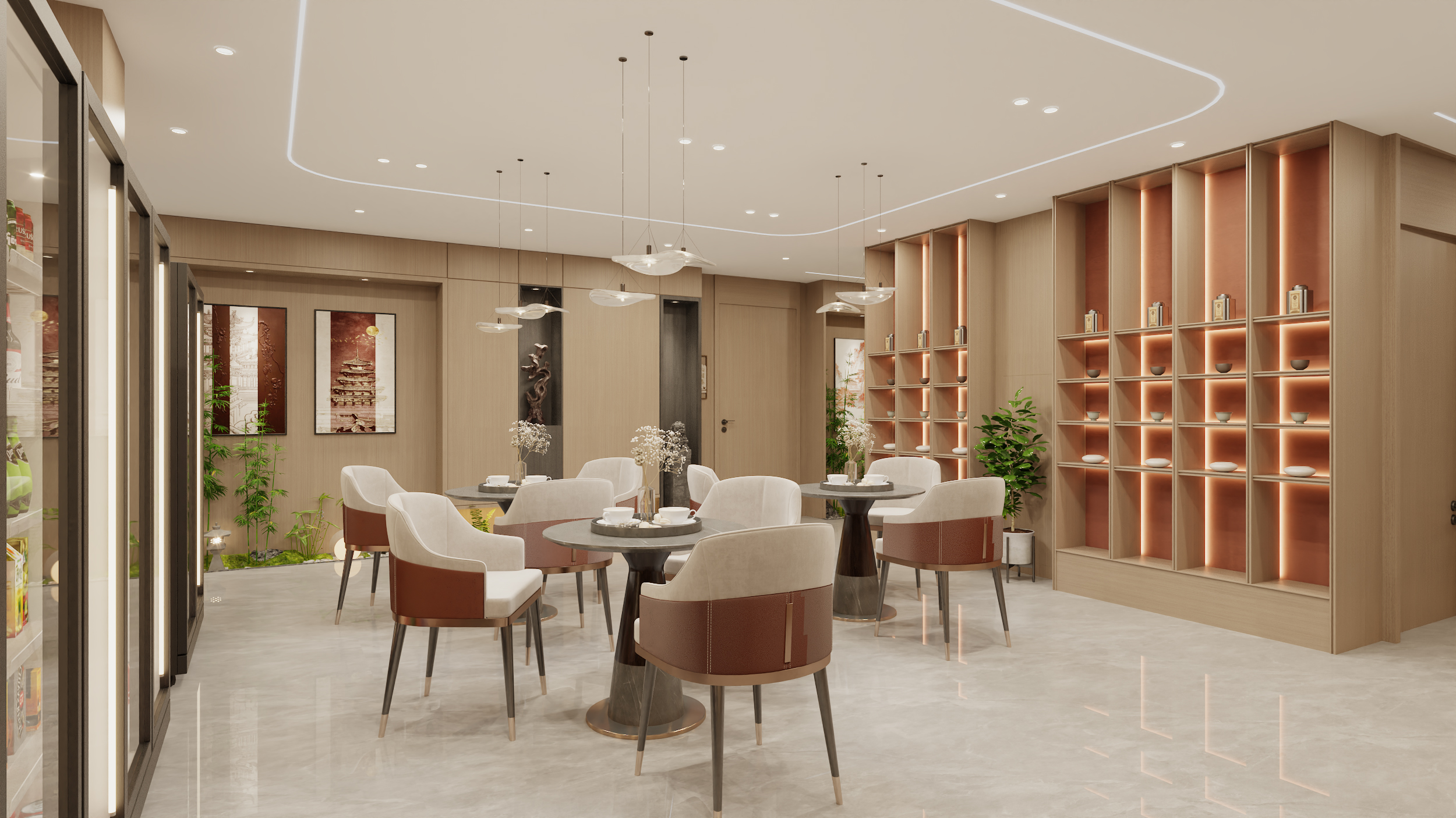 银川钏拾叁茶楼装修设计丨中国银川丨银川装修公司-7